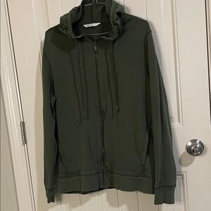 DSG Olive Zip-Up Hoodie Sweater for Men